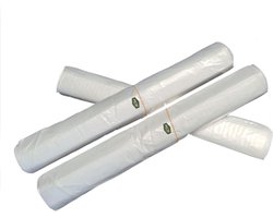 Ace Verpakkingen - HDPE Vuilzak - Afvalzak - 63cm × 70cm - Transparant - Behoud van een schone kliko - Eenvoudig in gebruik - Rol à 25 stuks