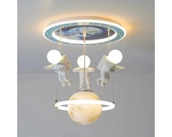 ACEP Kinderkamer lamp - Kinderkamer decoratie - Kinderkamer lamp - Astronaut en Heelal - Plafondlamp - Plafondlamp kinderkamer