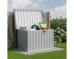 ACEP Waterdichte Tuin Opbergkist - Opbergbox - Grijs - 109x67x65 CM - 0,31m³ - Tuinkast - Opbergbox buiten - Tuinbox - Kussenbox