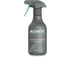 Achaté Vlekkenreiniger Spray – Tapijtreiniger Vloeistof & Tapijtreiniger Middel – Vlekverwijderaar voor Tapijt, Bank & Textiel – Bank Reiniger Spray – Verwijdert Vlekken & Geuren – Lavendel – 500ml