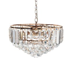 ACHEIRO - Kroonluchter - Goud - 49 cm - Kristal