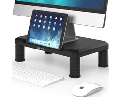 ACROPAQ Monitor standaard – Ergonomische monitorverhoger – 3 verstelbare hoogtes – Zwart – AR322