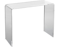 Acryl Consoletafel 95 X 38 X 74 cm, Transparante Bijzettafel voor Woonkamer, Eetkamer, Hal, modern design, Helder Acryl