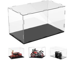 Acryl displaydoos - Displaydoos voor één item - Transparante opbergdoos - 30*20*20 cm - Geschikt voor poppen, bouwblokken, blind boxes, schoenendozen, anime-items en modelauto's, enz. - Acryl - Zwarte basis