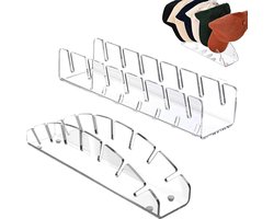 Acryl hoedenstandaarden - baseballpetten transparante cap-houders - hoed-organizer voor 14 petten - honkbalpettendisplay - slaapkamer kast