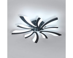Acryl - Led Kroonluchter - Verlichtingsarmatuur - Led Plafondlamp - Voor Slaapkamer Decor - B-Zwart - Koud wit licht