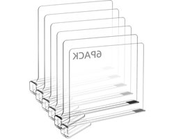 Acryl scheidingswanden voor kast, 6 stuks, ideaal voor keuken, kantoor en voorraadkast organisatie