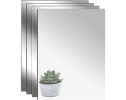 Acryl Spiegels - Zelfklevende Spiegels - Wand Decoratie - Onbreekbaar Acryl - A4 Formaat - Zilver