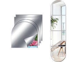 Acryl Wandspiegel Plakspiegel Volledige Lengte Spiegel Tegels voor Slaapkamer en Woonkamer Decoratie