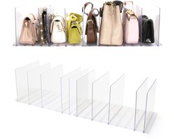 Acrylplank - Multifunctioneel opbergrek - Opbergplank - Kan gebruikt worden om tassen op te bergen - Geschikt voor slaapkamers, badkamers en kantoren - Transparant