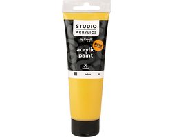 Acrylverf – Okergele Verf – Acrylaatverf – Acrylic paint – Hobbyverf – Sneldrogend – Dekkend – Creall Studio – 120 ml