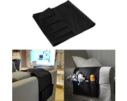 Actie4you® - Armleuning Organizer - Afstandsbediening Houder - Multifunctionele Bankstel Organizer – Opberkzak – Bank Hangzak – Zwart