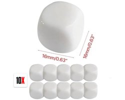 Actie4you® Lege Dobbelstenen - Blanco dobbelsteen voor creatief spel - 10 stuks