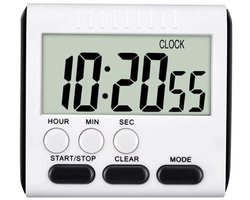 Actie4you® - Universele wekker - Kookwekker - Digitale kookwekker - Klok - Timer - Alarmklok