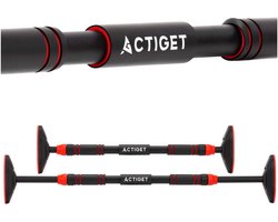 Actiget® Pull Up Bar - Optrekstang - Staal - Zwart - 72-105 CM - 180KG