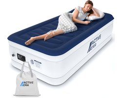 Active Era Luxe 1 Persoons Luchtbed – Extra Hoog – Ingebouwde Elektrische Pomp en Geïntegeerd Kussen – 188cm x 99cm x 36.5cm