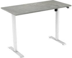 Active zit sta bureau elektrisch - 120 x 80 cm - wit frame - Oxyd werkblad- ergonomisch bureau - verstelbaar bureau - NEN EN 527