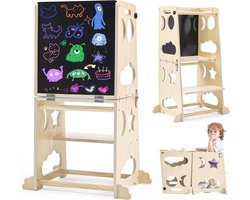 Activekidz Leertoren - Leertoren Keukenhulp - Learning Tower - Montessori - Peuters - Houten kindertafel.