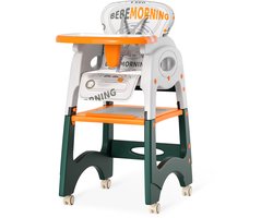 ACXIN 6-in-1 Kinderstoel - Verstelbare Babystoel met Afneembaar Dubbelblad en Meegroeiend Ontwerp, Eetstoel voor Baby's en Peuters, Multifunctioneel en Praktisch