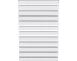 ACXIN Zebra Rollo Klemmfix - Zonder Boren - Lichtdoorlatend en Verduisterend - 100x150cm Wit
