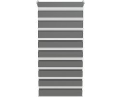 ACXIN Zebra Rollo Klemmfix - Zonder Boren - Lichtdoorlatend en Verduisterend - 60x120cm Grijs