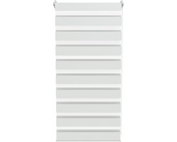 ACXIN Zebra Rollo Klemmfix - Zonder Boren - Lichtdoorlatend en Verduisterend - 60x120cm Wit