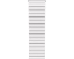 ACXIN Zebra Rollo Klemmfix - Zonder Boren - Lichtdoorlatend en Verduisterend - 60x220cm Wit