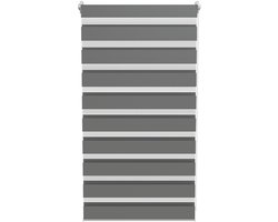 ACXIN Zebra Rollo Klemmfix - Zonder Boren - Lichtdoorlatend en Verduisterend - 70x120cm Grijs