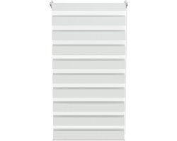 ACXIN Zebra Rollo Klemmfix - Zonder Boren - Lichtdoorlatend en Verduisterend - 70x120cm Wit