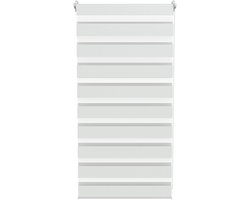 ACXIN Zebra Rollo Klemmfix - Zonder Boren - Lichtdoorlatend en Verduisterend - 80x150cm Wit