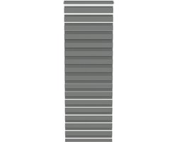 ACXIN Zebra Rollo Klemmfix - Zonder Boren - Lichtdoorlatend en Verduisterend - 80x220cm Grijs