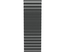 ACXIN Zebra Rollo Klemmfix - Zonder Boren - Lichtdoorlatend en Verduisterend - 80x220cm Zwart