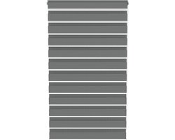 ACXIN Zebra Rollo Klemmfix - Zonder Boren - Lichtdoorlatend en Verduisterend - 90x150cm Grijs