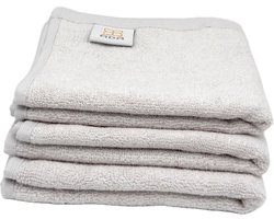 ADA® - Bamboe handdoek – 30x50cm - Licht grijs – 3 stuks