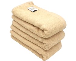 ADA® - Bamboe handdoek – 40x76cm – Zand - 3 stuks