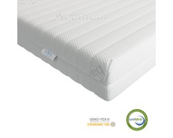 Ada Sleep® Koudschuim matras 80x200 cm - 14cm - ventilerend - hypoallergeen - wasbare hoes - CertiPUR® en Okoetex gecertificeerd - Ergonomische ondersteuning