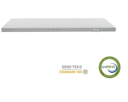 Ada Sleep Premium Topper Matras 60x210 cm – Aircell Koudschuim Topdekmatras 6/7 cm – Afritsbaar en wasbaar hoes - Hotel Matrastopper – Tencel Bambo Topmatras – CertiPUR en Okoetex gecertificeerd Topmatrassen