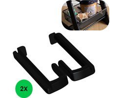 Adapter voor de Ikea Trofast draadmand voor de Tripp Trapp kinderstoel - V2- Zwart - 2 stuks -