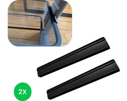 Adapter voor de Ikea Trofast draadmand voor Tripp Trapp kinderstoel - voor alle tripp trapp modellen - V3 - Zwart - 2 stuks - met één klik te bevestigen
