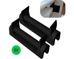 Adapter voor de Ikea Trofast opbergbak adapter voor de Tripp Trapp kinderstoel - zwart - 2 stuks