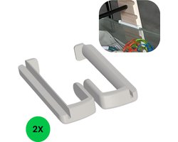 Adapter voor Ikea Trofast draadmand voor de Tripp Trapp kinderstoel - V2 - Wit - 2 stuks -