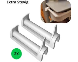 Adapter voor Ikea Trofast opbergbakken voor de Tripp Trapp kinderstoel - Wit - V2 - Verstevigde versie - 2 stuks -