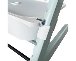 Adapter voor Stokke Tripp Trapp kinderstoel en IKEA Trofast dienblad of gaasmand, geleverd met stoppers (wit)