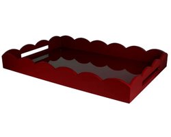 Addison Ross - Dienblad Ottomane Dark Cherry 66x43cm - Serveerplateaus