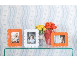 Addison Ross Scalloped fotokader 13x18cm oranje