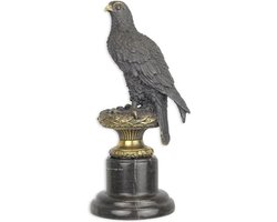 Adelaar - Bronzen Beeld - Eagle - Brons Beelden - Roofvogel Sculptuur - Kunst Decoratie - 15x13x31