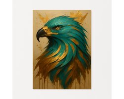 Adelaar wanddecoratie – muurdecoratie modern – woonkamer poster – 80x120 cm