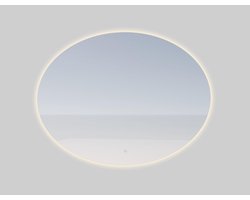 Adema Oval badkamerspiegel - Ovaal - 80x60cm - Indirecte LED verlichting - Spiegelverwarming en touch schakelaar