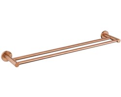 Adema Rise Dubbele Handdoekrek - 60 cm - passend bij Grohe Brushed Warm Sunset