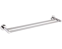 Adema Rise Dubbele Handdoekrek - 60 cm - passend bij Grohe Chrome